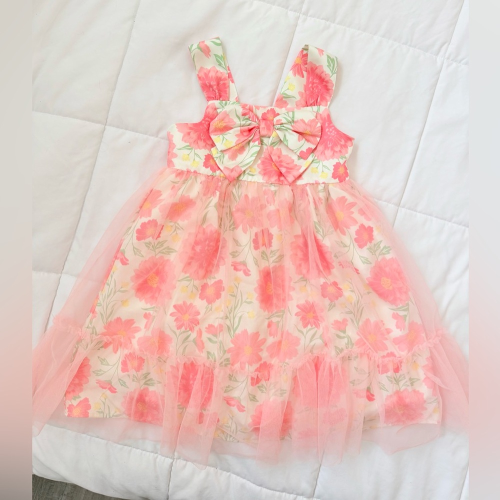 Catherine Malandrino Floral Pink and White Dress